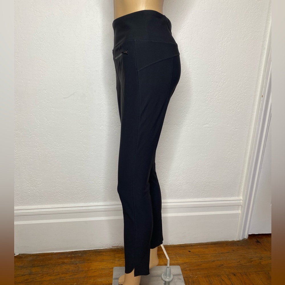 Athleta Stellar Cropped Pants Zippered Pockets Women’s Size ST Black - Picture 4 of 10